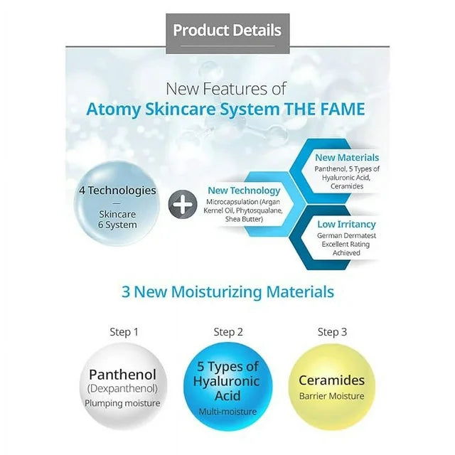 
                  
                    Atomy The Fame Facial Essence Kbeauty - Hydrating & Brightening for Uneven Skin tone, Moisturizing for Dry, Sensitive Skin, Nourishing care for Wrinkle, hyaluronic acid - 1.7 Fl Oz(50ml)
                  
                